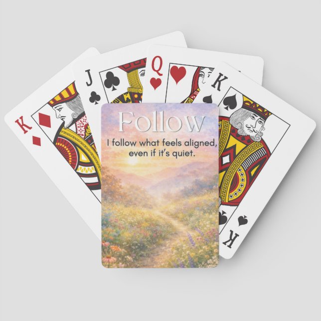 Baraja de Cartas de Póquer Espirituales Inspirador (Reverso)
