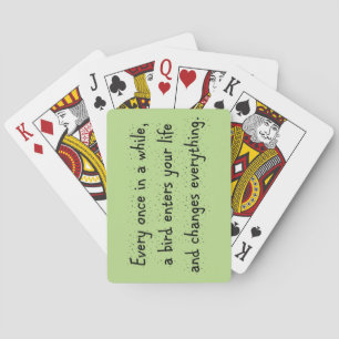 Baraja De Cartas De Vez En Cuando, Un Pájaro Entra En Tu Vida...