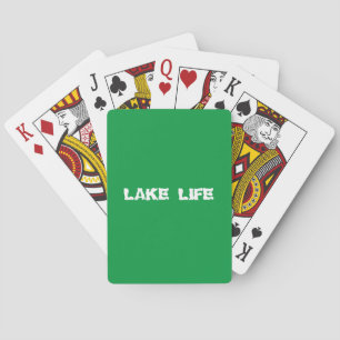 Baraja de cartas de vida en el lago