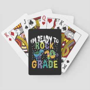 Baraja De Cartas De vuelta a la escuela Estoy listo para rockear 10