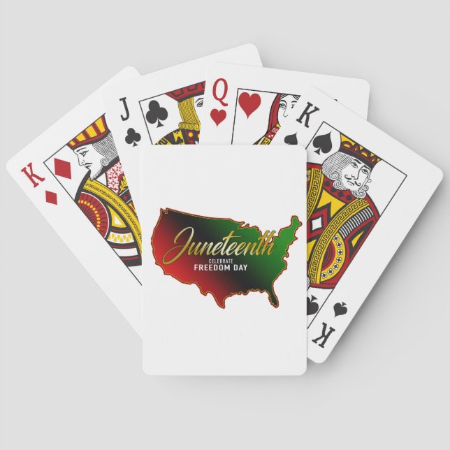 Baraja De Cartas Decimoctavo Día de la Independencia Negra (Reverso)