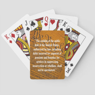 Baraja De Cartas Decimocuarta Enmienda Deuda Pública
