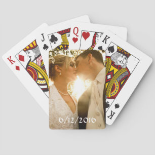 Baraja De Cartas Deck personalizado de tarjetas Boda Foto