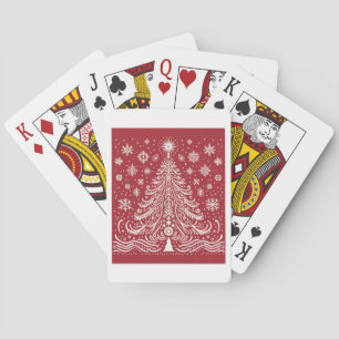Baraja De Cartas Deck the Deck: Árbol de Navidad Jugando a las Guar