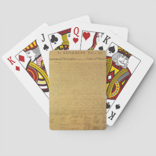 Baraja De Cartas Declaración de Independencia