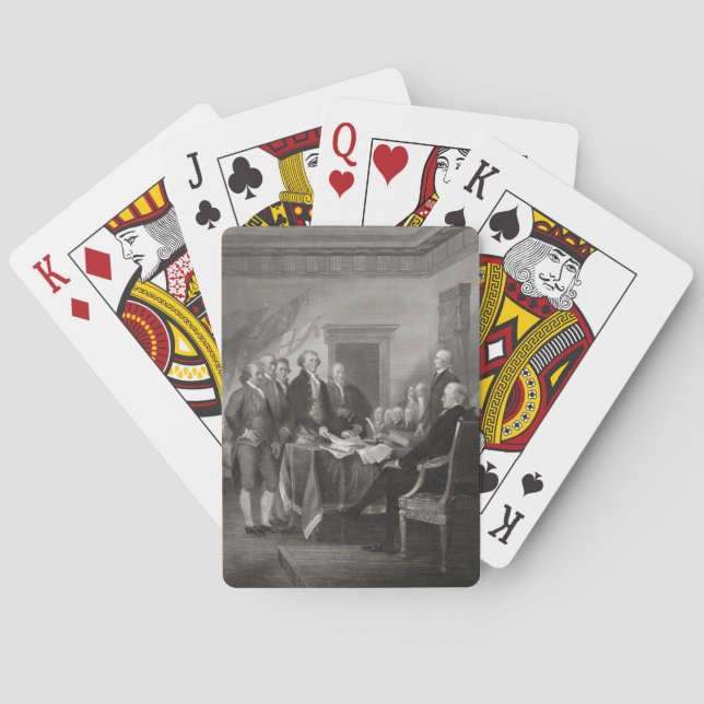 Baraja De Cartas Declaración de Independencia (Reverso)