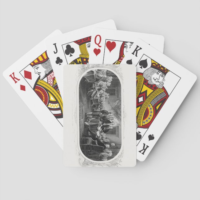 Baraja De Cartas Declaración de Independencia: Proyecto de ley de $ (Reverso)