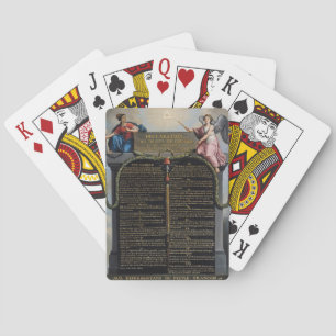 Baraja De Cartas Declaración de los Derechos del Hombre y del Ciuda