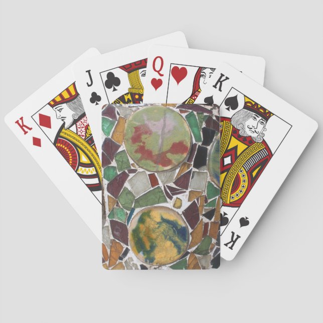 Baraja De Cartas Decoración de mosaico (Reverso)