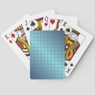 Baraja De Cartas Decoración de Navidades de azulejos metálicos azul
