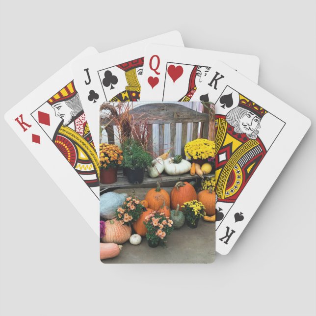 Baraja De Cartas Decoración de otoño (Reverso)