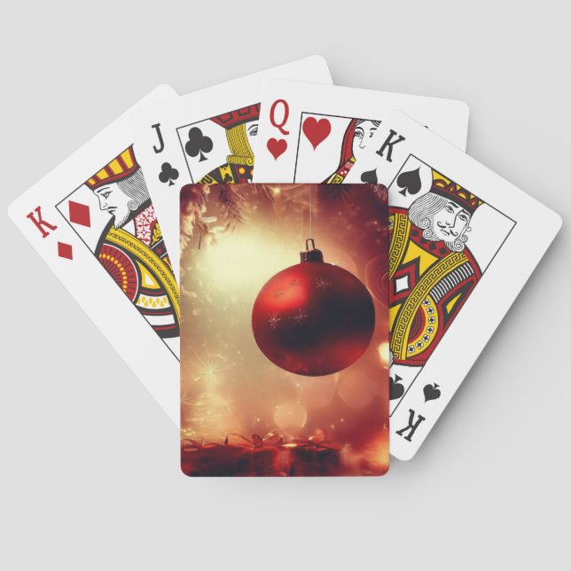 Baraja De Cartas Decoraciones navideñas (5) (Reverso)