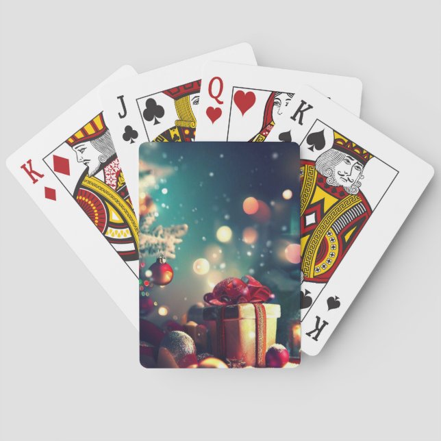 Baraja De Cartas Decoraciones navideñas (6) (Reverso)