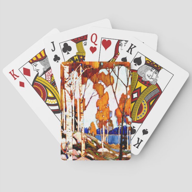 Baraja De Cartas Decorative Landscape by Tom Thomson (Reverso)