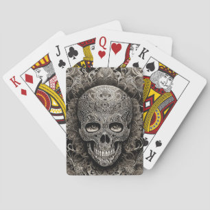 Baraja De Cartas Decorative Tattoo Skull Collection Mexican Folk