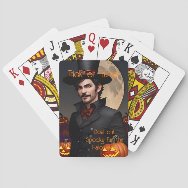 Baraja De Cartas Dedique el juego de la fiesta de halloween de Warl (Reverso)