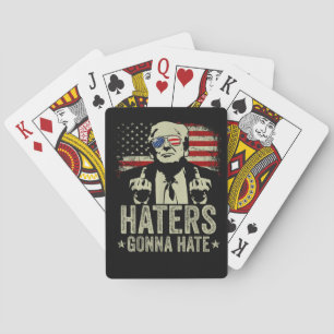 Baraja De Cartas Dedo medio de Donald Trump