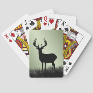Baraja De Cartas Deer Buck Stag Silhouette