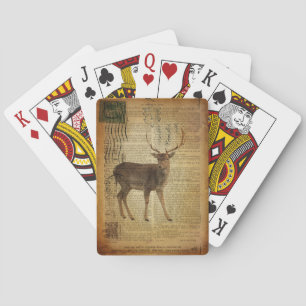 Baraja De Cartas Deer de cola blanca para imprimir en diccionarios