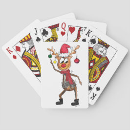 Baraja De Cartas Deer de Navidades de danza caprichoso
