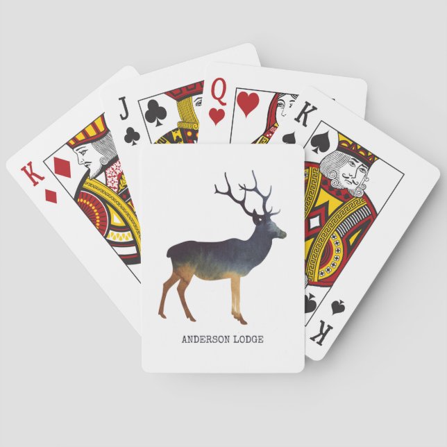 Baraja De Cartas Deer del país (Reverso)