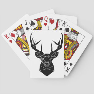 Baraja De Cartas Deer Head Geometric Ai File Deer Silhouette Stag P