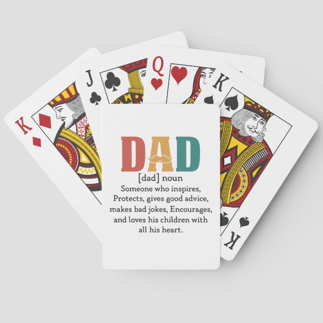 Baraja De Cartas Definición de padre (Reverso)