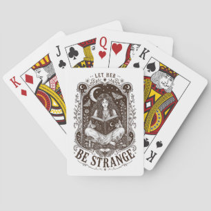 Baraja De Cartas Deja que sea extraño arte celestial feminista mági