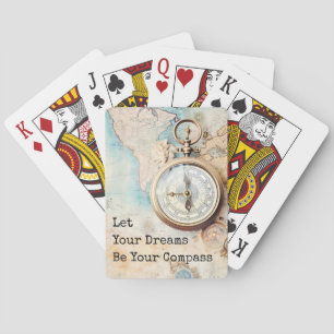 Baraja De Cartas Deja que tus sueños sean tu brújula