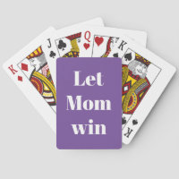 Dejar que mamá gane novedad de tipografía de palab