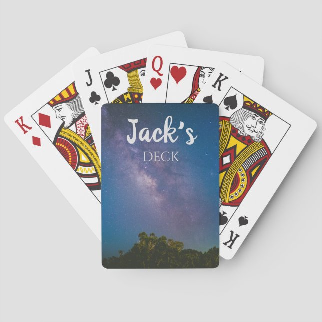 Baraja de Cartas del Cielo Personalizado (Reverso)