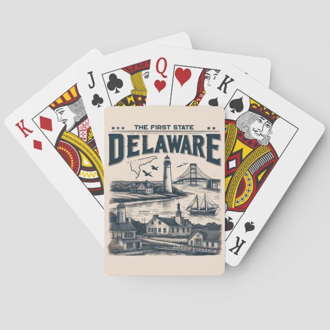 Baraja De Cartas Delaware (Reverso)