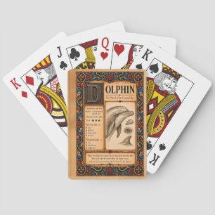 Baraja De Cartas Delfín, Arte de Bestiario Medieval