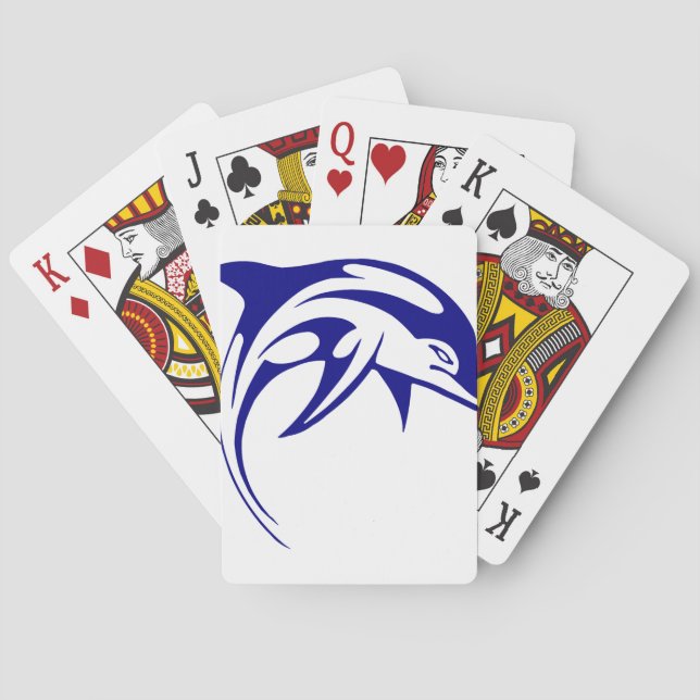 Baraja De Cartas Delfín azul (Reverso)