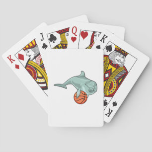Baraja De Cartas Delfín con baloncesto