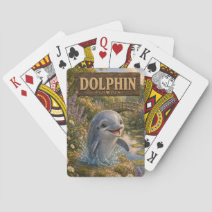 Baraja De Cartas Delfín Cuento de bebé adorable Guardería Animal