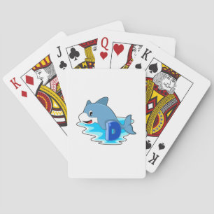 Baraja De Cartas Delfín en el baño con letra