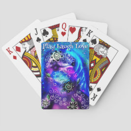 Baraja De Cartas Delfín Jugar Reír Amar Pintura Caprichosa Arte