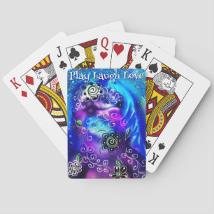 Baraja De Cartas Delfín Jugar Reír Amar Pintura Caprichosa Arte