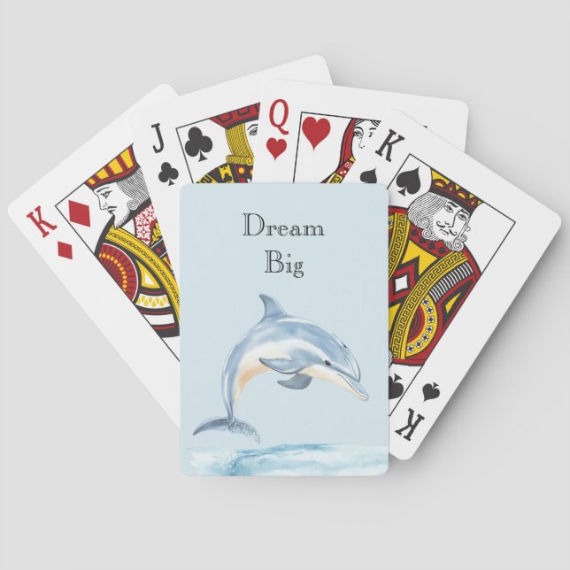 Baraja De Cartas Delfín Océano Playa (Reverso)