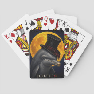 Baraja De Cartas Delfín Sombrero de Copa Gótic Surrealista
