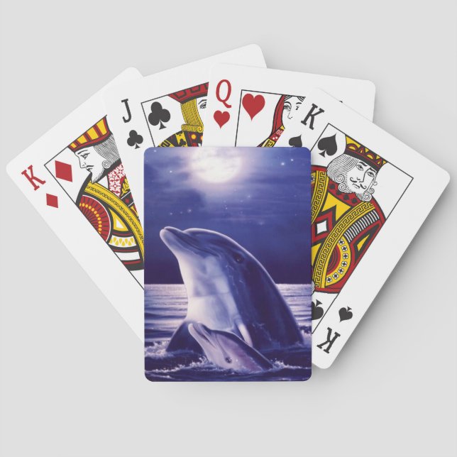 Baraja De Cartas Delfín y bebé (Reverso)