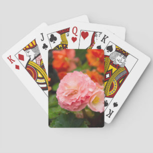 Baraja De Cartas Delicada flor rosa después de la lluvia