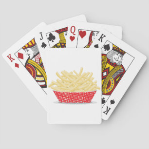 Baraja De Cartas Deliciosas Patatas Fritas Retro Comida Rápida