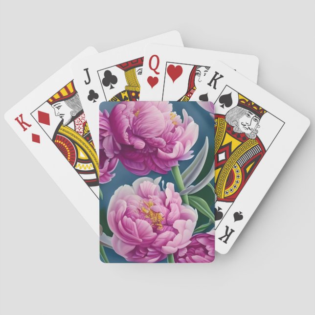Baraja De Cartas Deliciosas Peonies Country Garden (Reverso)