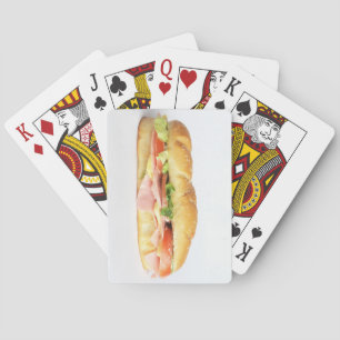 Baraja De Cartas Delicioso subsándwich de jamón y queso