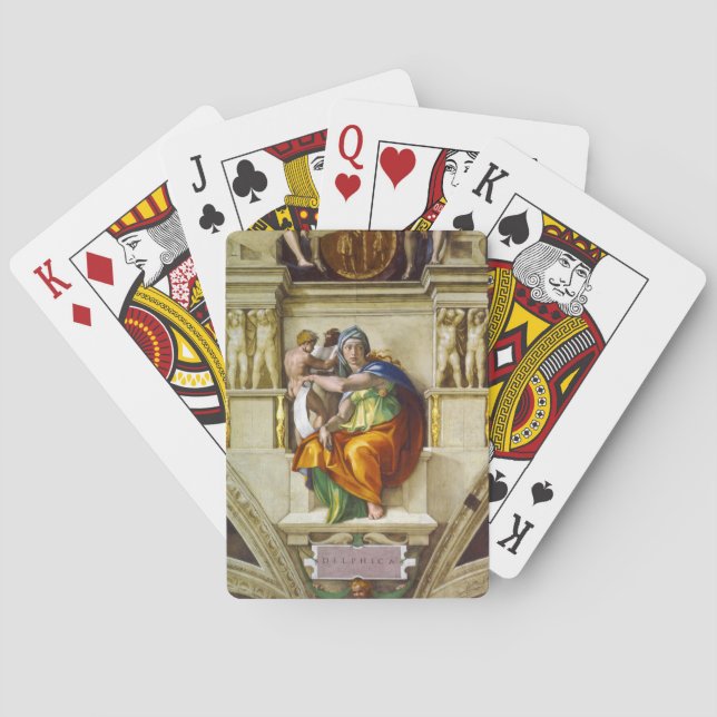 Baraja De Cartas Delphic Sibyl de Michelangelo (Reverso)