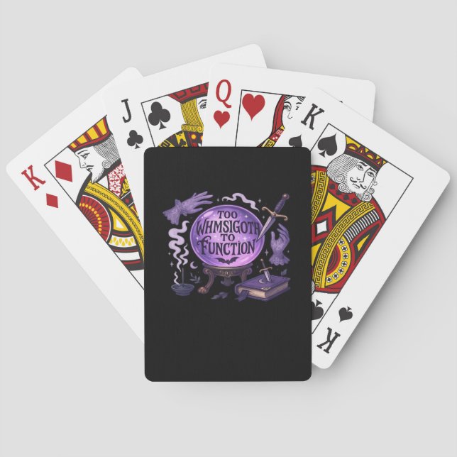 Baraja De Cartas Demasiado Whimsigoth Para Funcionar (Reverso)