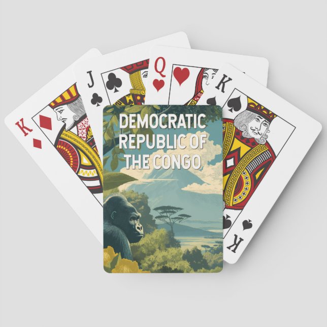 Baraja De Cartas Democratic Republic of the Congo Illustration (Reverso)
