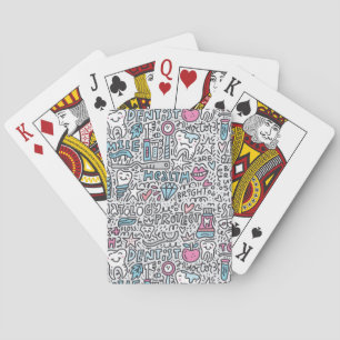 Baraja De Cartas Dental Cartoon Pattern